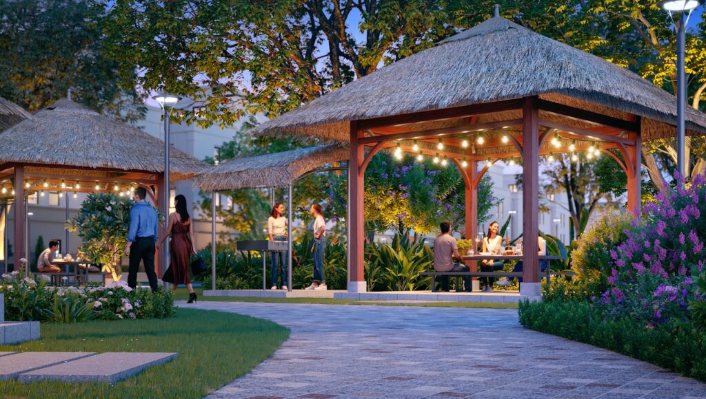 Chòi nghỉ trong công viên - Vinhomes Green City