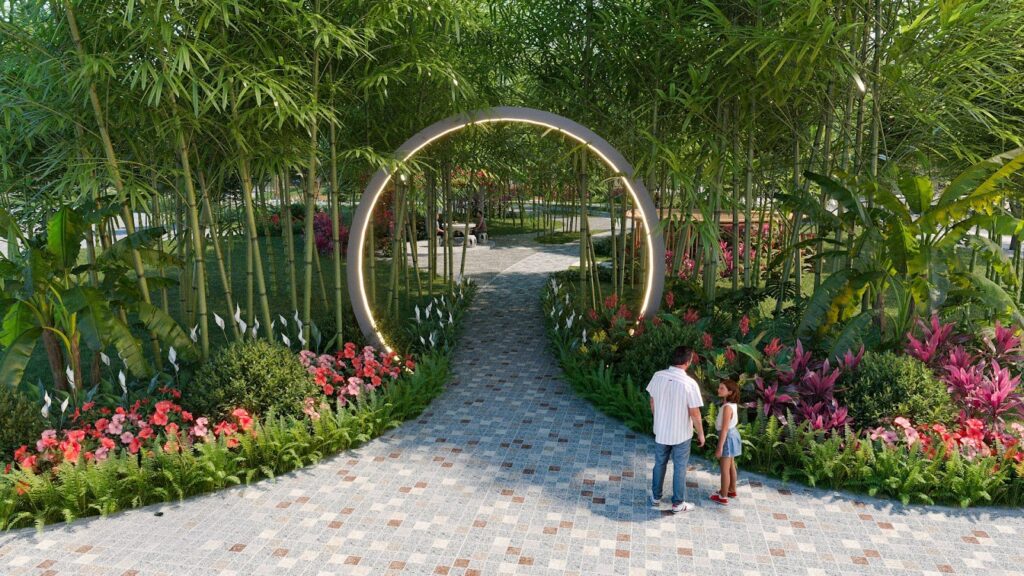 Đường dạo trong công viên - Vinhomes Green City