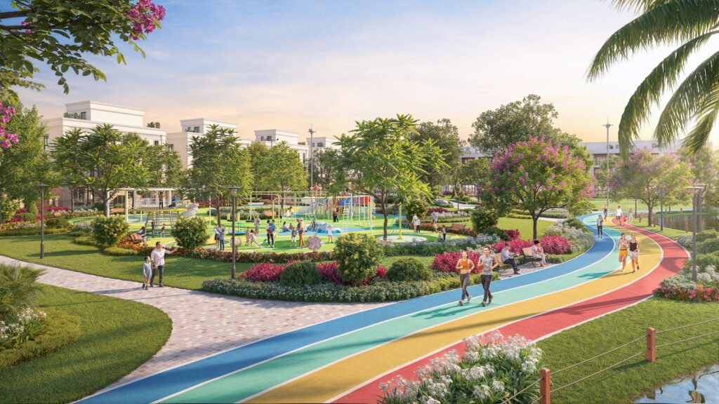 Đường dạo ven hồ The Sunrise - Vinhomes Green City