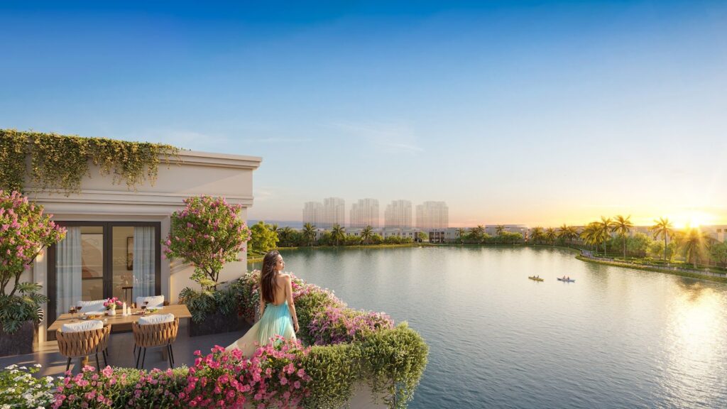 Nhà phố ven hồ The Swan Lake - Vinhomes Green City