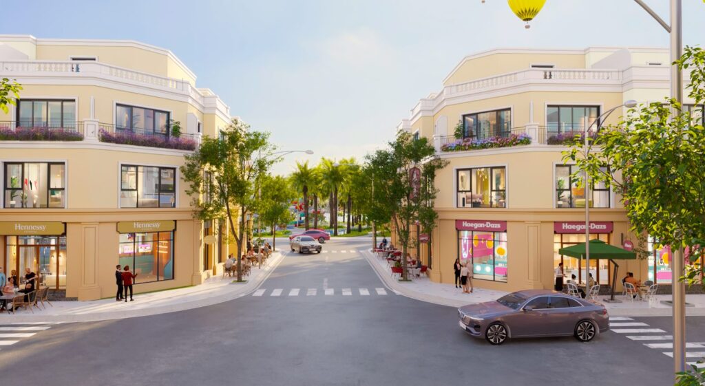 Phố nội khu The Swan Lake - Vinhomes Green City