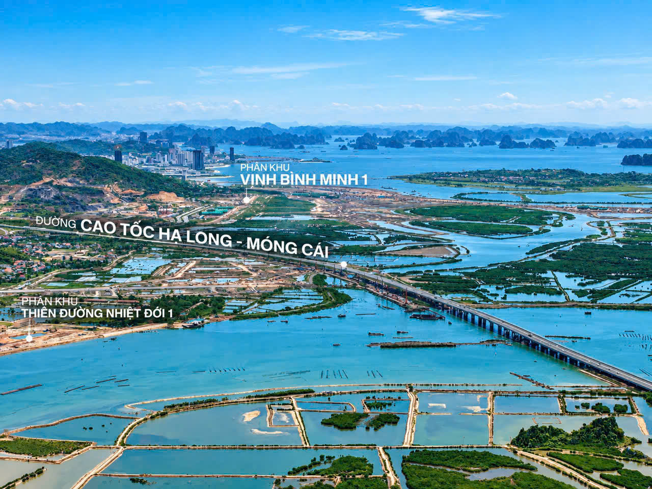Vịnh Bình Minh 1, Thiên Đường Nhiệt Đới 1 và cao tốc Hạ Long – Móng Cái (09/2026) - Vinhomes Global Gate Hạ Long